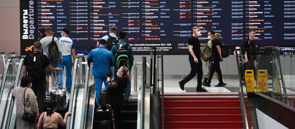Работа аэропорта Шереметьево Работа аэропорта Шереметьево - Sputnik Абхазия