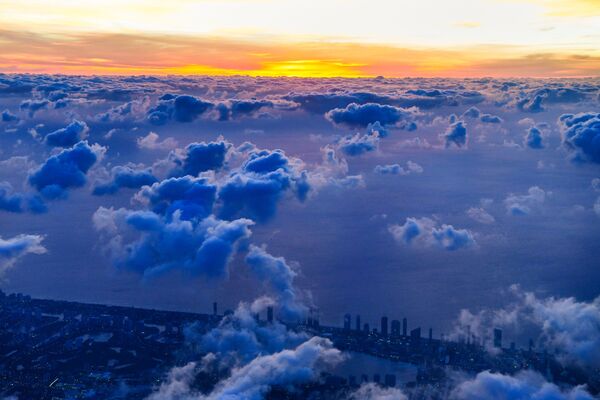 Аэрофотоснимок облаков над Южным Майами - Sputnik Абхазия