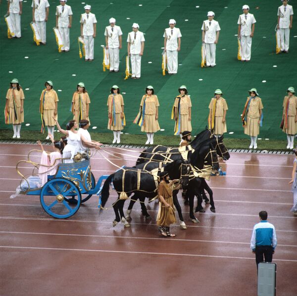 Церемония открытия XXII летних Олимпийских игр в Москве, 1980 год - Sputnik Абхазия