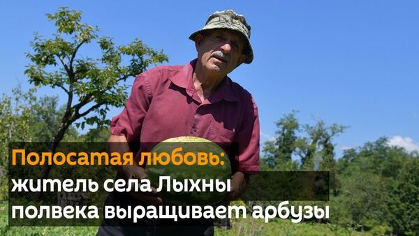 Полосатая любовь: житель села Лыхны полвека выращивает арбузы - Sputnik Абхазия