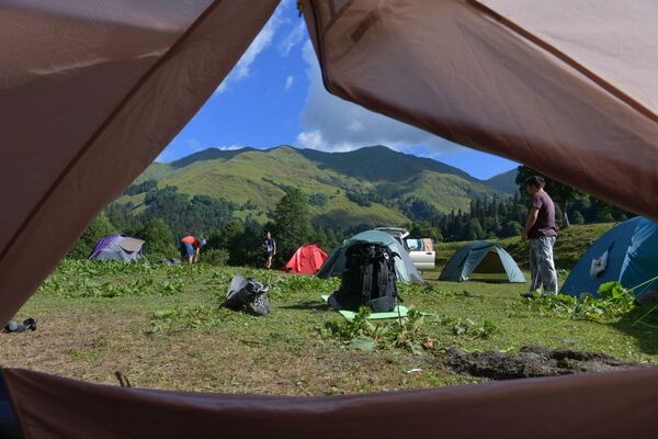 Палаточный лагерь на Ауадхаре. - Sputnik Абхазия