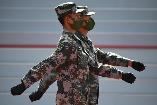 Военнослужащие вооружённых сил Китая на открытии Международного военно-технического форума Армия-2020 в военно-патриотическом парке Патриот - Sputnik Абхазия