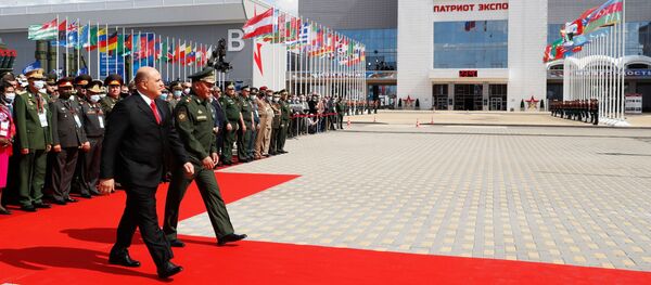 Премьер-министр РФ М. Мишустин принял участие в церемонии открытия форума Армия-2020 и Армейских международных игр АрМИ-2020 Премьер-министр РФ М. Мишустин принял участие в церемонии открытия форума Армия-2020 и Армейских международных игр АрМИ-2020 - Sputnik Аҧсны