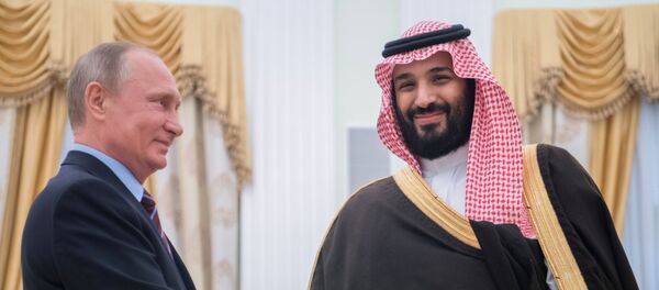 Встреча президента РФ Владимира Путина с заместителем наследного принца Саудовской Аравии Мухаммадом ибн Салманом Аль Саудом Встреча президента РФ Владимира Путина с заместителем наследного принца Саудовской Аравии Мухаммадом ибн Салманом Аль Саудом - Sputnik Абхазия