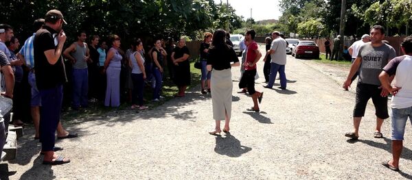 Митинг в селе Лабра  Митинг в селе Лабра  - Sputnik Абхазия