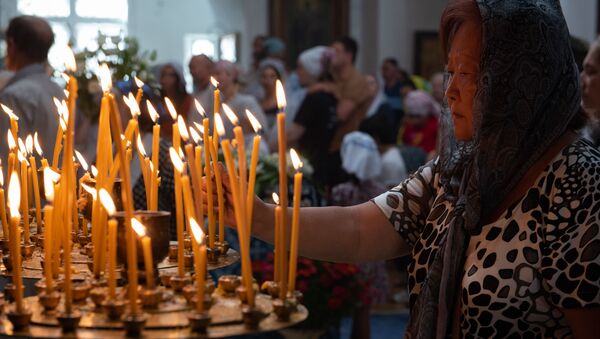 Праздник успения отмечают православные христиане Абхазии - Sputnik Абхазия
