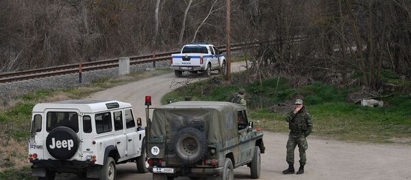 Греческие военные на границе Греции и Турции Греческие военные на границе Греции и Турции - Sputnik Абхазия