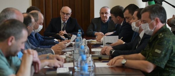 Заседание Координационного штаба по защите населения от коронавируса. Заседание Координационного штаба по защите населения от коронавируса. - Sputnik Абхазия