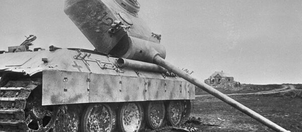 Подбитый немецкий танк брошен на поле боя. Курская дуга. - Sputnik Абхазия