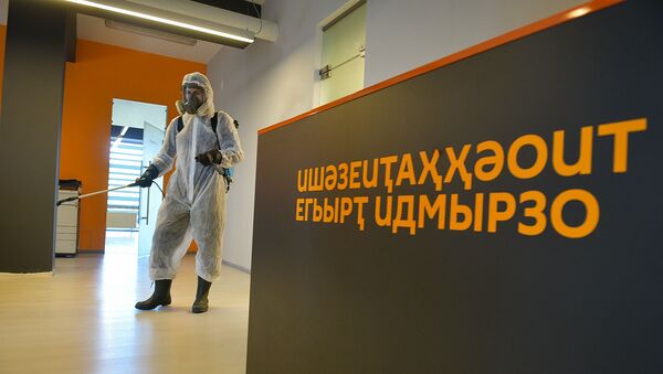 Дезинфекция в офисе Sputnik-Абхазия - Sputnik Абхазия