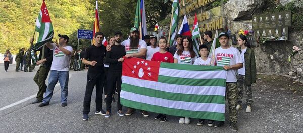 Акция Путь наших героев Акция Путь наших героев - Sputnik Абхазия