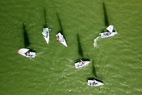 Соревнования гоночных яхт на озере Абрау в Краснодарском крае - Sputnik Абхазия