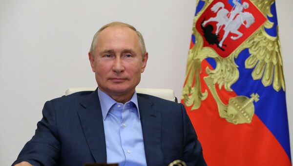 Президент РФ В. Путин провел встречу с победителями конкурса Лидеры России - Sputnik Абхазия