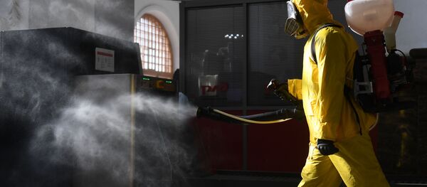 Дезинфекция Ярославского вокзала - Sputnik Абхазия