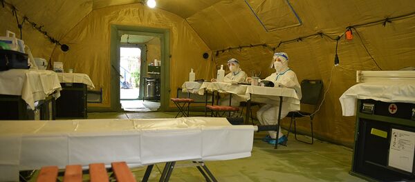 Российский военный госпиталь в Сухуме принял первых пациентов Российский военный госпиталь в Сухуме принял первых пациентов - Sputnik Абхазия