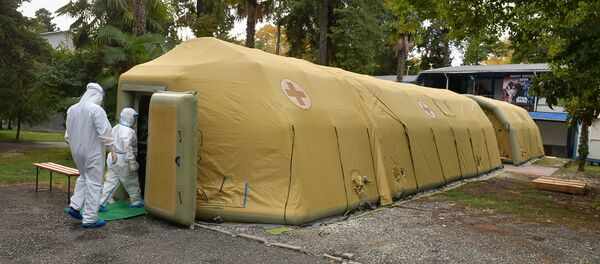 Российский военный госпиталь в Сухуме принял первых пациентов Российский военный госпиталь в Сухуме принял первых пациентов - Sputnik Абхазия