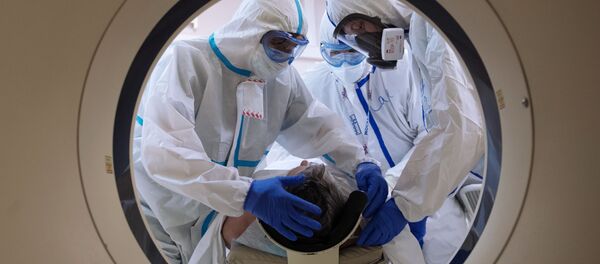 Госпиталь COVID-19 в ГКБ №1 им. Н.И. Пирогова Госпиталь COVID-19 в ГКБ №1 им. Н.И. Пирогова - Sputnik Абхазия