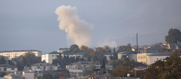 Нагорный Карабах во время обострения конфликта Нагорный Карабах во время обострения конфликта - Sputnik Абхазия