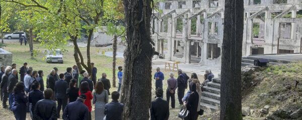 Гагра, здание нквд Гагра, здание нквд - Sputnik Аҧсны