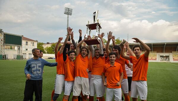 Финальный матч Кубка Абхазии по футболу между командами Рица и Гагра - Sputnik Абхазия