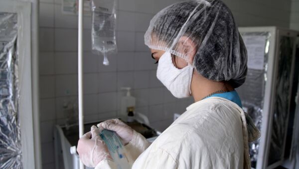 Госпиталь для больных коронавирусом в Донецке - Sputnik Абхазия