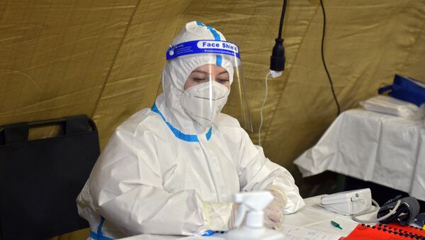 Временный госпиталь для больных коронавирусом в Сухуме  - Sputnik Аҧсны