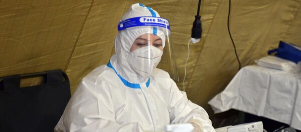 Временный госпиталь для больных коронавирусом в Сухуме  - Sputnik Абхазия