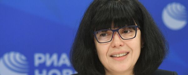 Исполнительный директор Ассоциации туроператоров России Майя Ломидзе во время пресс-конференции, посвященной влиянию коронавируса на туристическую сферу, в Международном мультимедийном пресс-центре МИА Россия сегодня. - Sputnik Абхазия