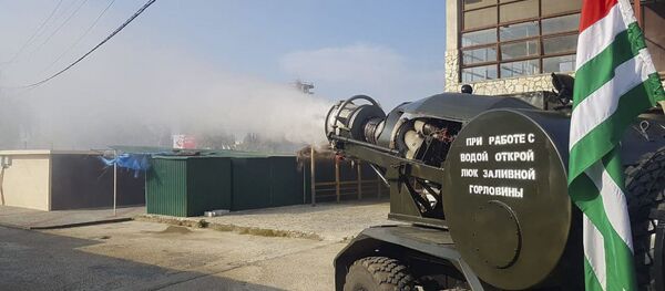 Работы по дезинфекции в Гагре - Sputnik Абхазия