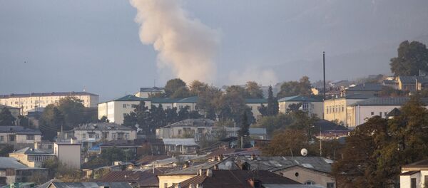 Нагорный Карабах во время обострения конфликта Нагорный Карабах во время обострения конфликта - Sputnik Абхазия