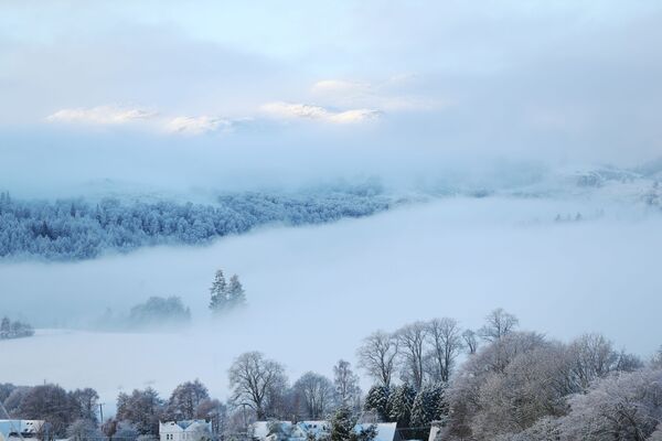 Питлохри после снегопада, Шотландия  - Sputnik Абхазия