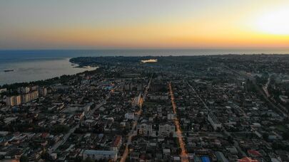 Вид на Сухум с птичьего полета 