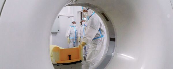 Работа временного госпиталя для больных коронавирусом в Ленэкспо Работа временного госпиталя для больных коронавирусом в Ленэкспо - Sputnik Абхазия