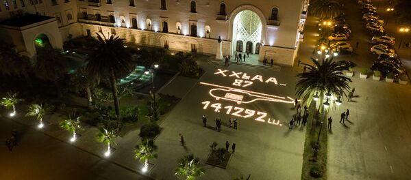 Акция в Сухуме в память о Латской трагедии  Акция в Сухуме в память о Латской трагедии  - Sputnik Абхазия