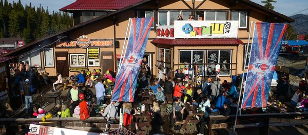 Горнолыжный курорт Шерегеш в Кемеровской области Горнолыжный курорт Шерегеш в Кемеровской области - Sputnik Абхазия