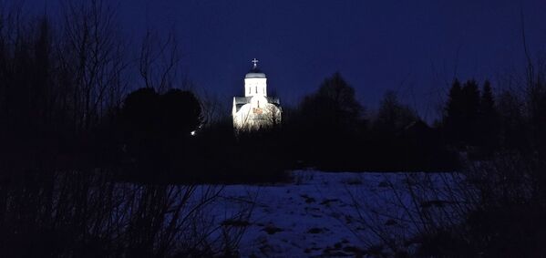 Церковь Николы на Липне, которую посетил президент РФ Владимир Путин во время Рождественского богослужения - Sputnik Абхазия