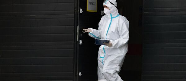 Карантинный центр в Коммунарке  Карантинный центр в Коммунарке  - Sputnik Абхазия