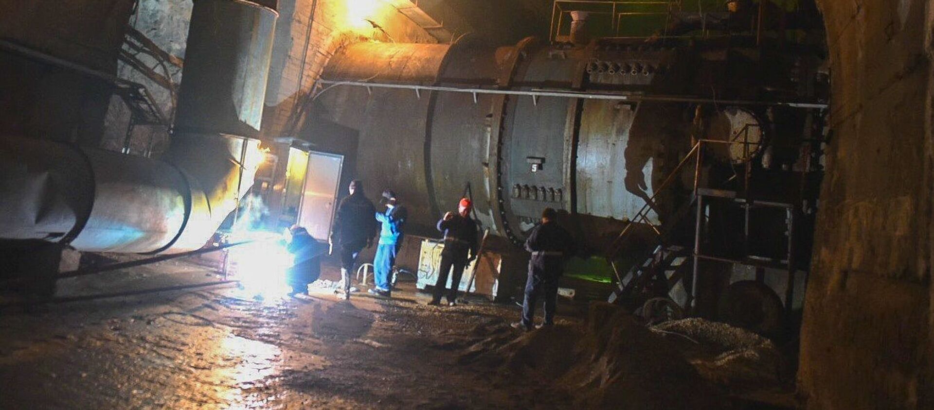 Ремонт деривационного тоннеля на ИнгурГЭС - Sputnik Аҧсны, 1920, 26.04.2021