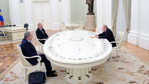 Трёхсторонняя встреча президентов России, Азербайджана и Армении - Sputnik Абхазия