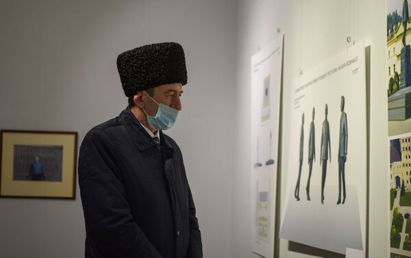 Выставка в ЦВЗ конкурсных проектов на памятник Ардзинба - Sputnik Абхазия