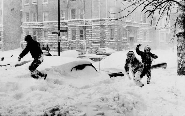 Последствия метели в Чикаго в январе 1967 года  - Sputnik Абхазия