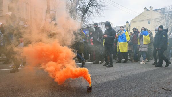 Акция националистов в Киеве - Sputnik Абхазия