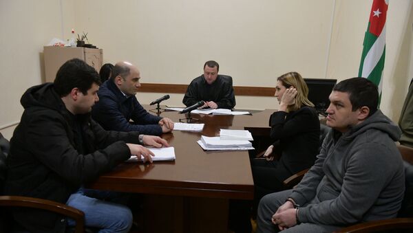 Суд по делу Ахры Авидзба в здании СГБ Абхазии - Sputnik Абхазия