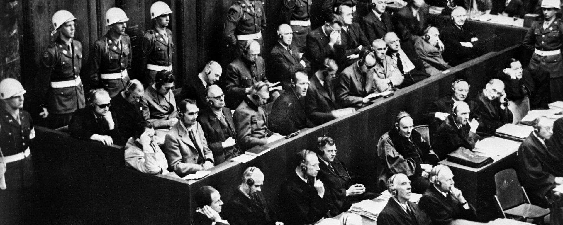 Нюрнбергский процесс. 20 ноября 1945 года — 1 октября 1946 года. На скамье подсудимых  бывшие руководители гитлеровской Германии. - Sputnik Аҧсны, 1920, 23.04.2023