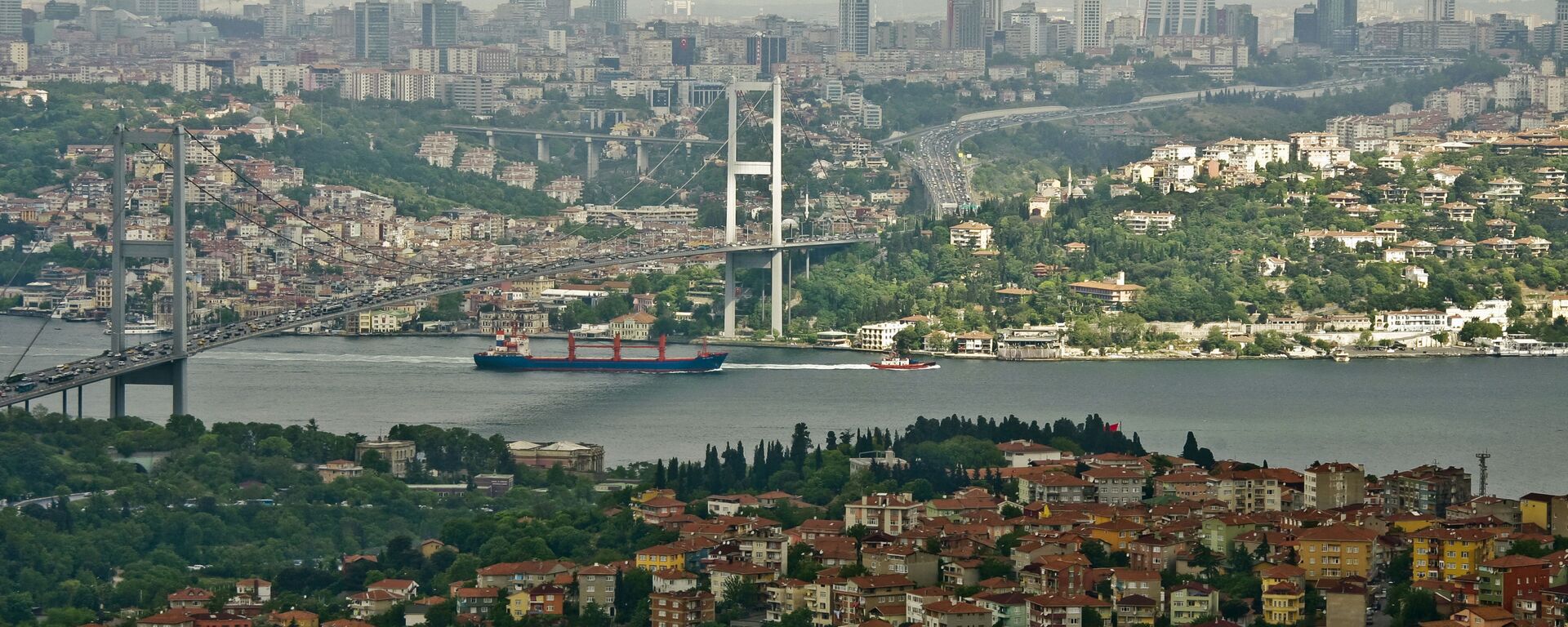 Мост через пролив Босфор, соединяющий азиатскую и европейскую части города Стамбула. - Sputnik Абхазия, 1920, 26.03.2022