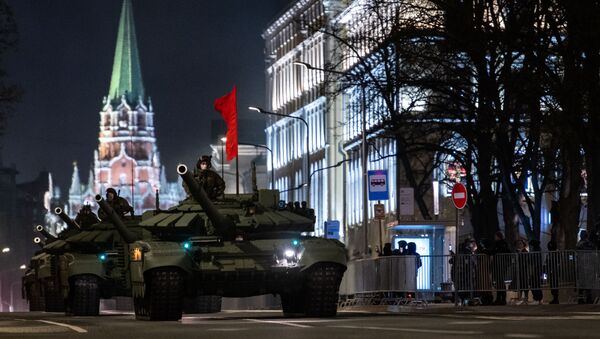 Ночная репетиция парада Победы в Москве - Sputnik Абхазия