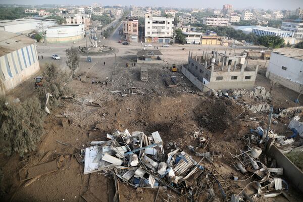 Так выглядит сектор Газа после обмена ракетными ударами - Sputnik Абхазия