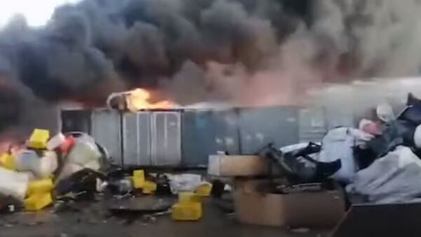 Пожар на заводе в подмосковном Климовске - Sputnik Абхазия