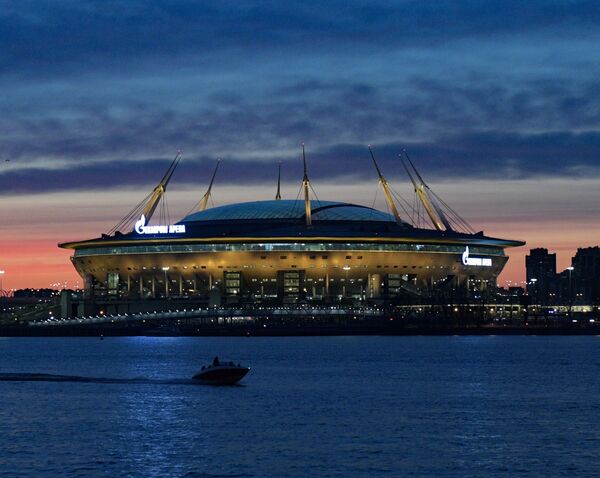 Вид на стадион Газпром-Арена в Санкт-Петербурге - Sputnik Абхазия