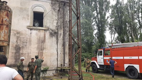 Пожар на  электроподстанции «Очамчыра –Тяга»  - Sputnik Абхазия